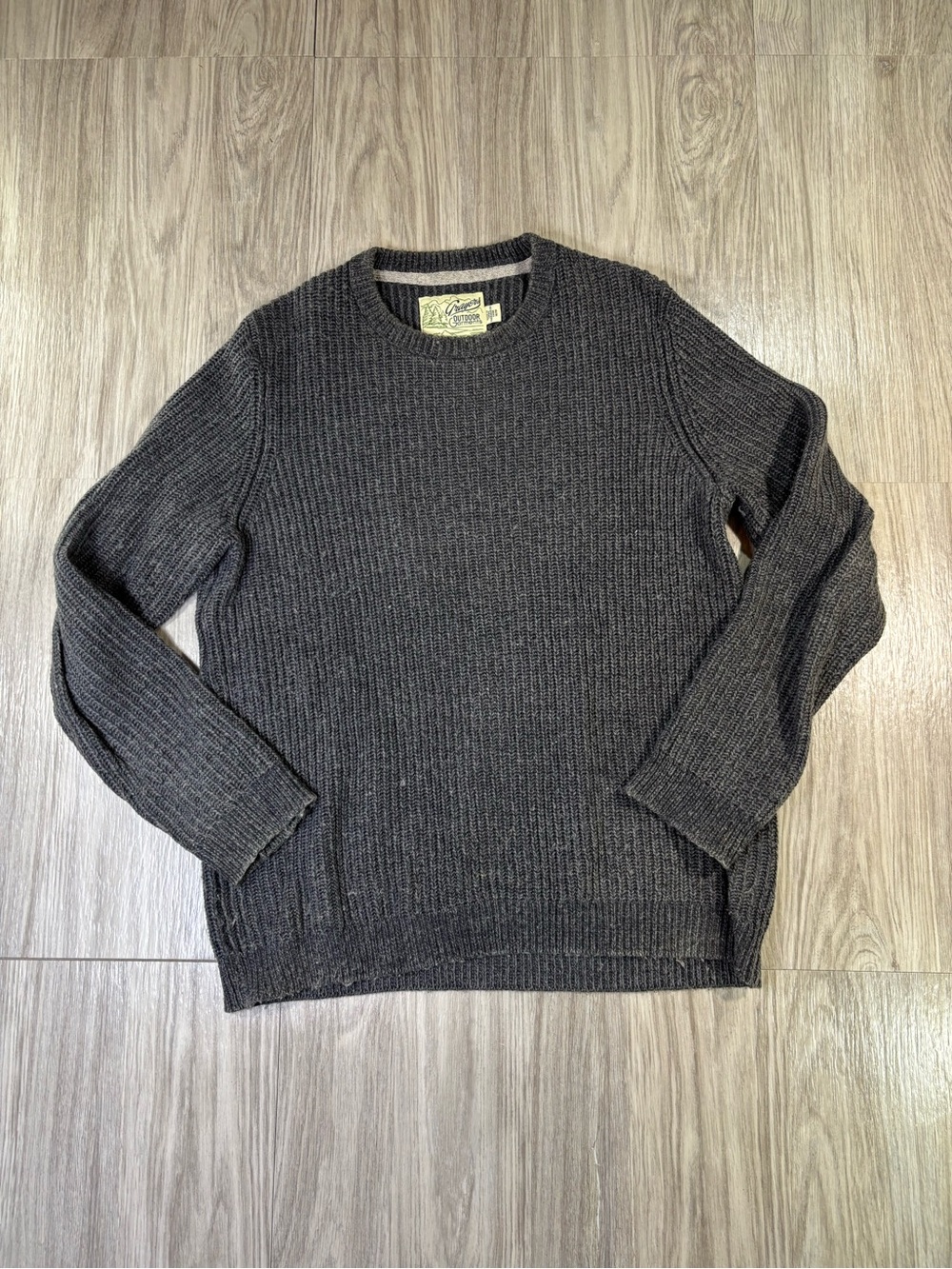 Grayers Outdoor Garments Size Medium Gray Textured Cold Rated Men's Sweater